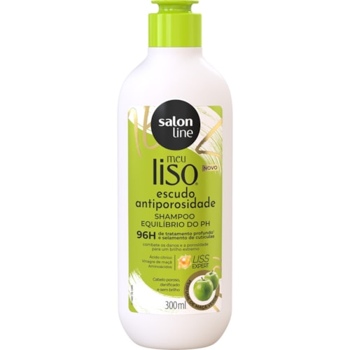 Shampoo Salon Line Meu Liso Escudo Antiporosidade 300ml