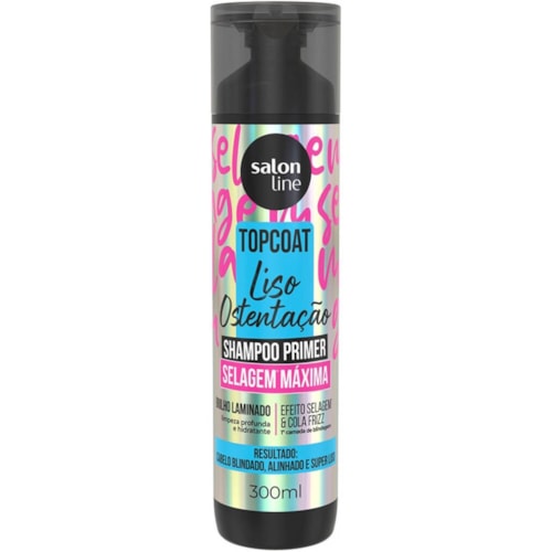 Shampoo Salon Line Top Coat Liso Ostentação 300ml