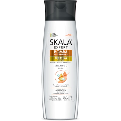 Shampoo Skala Bomba de Vitaminas Keratina 325ml