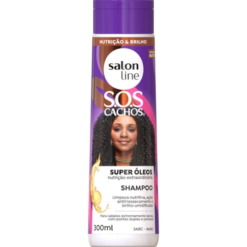 Shampoo Super Óleos Nutritivos Salon Line S O S Cachos 300ml Destro 