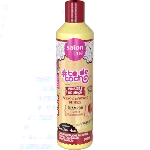 Shampoo #todecacho Vinagre de Maçã Salon Line 300ml