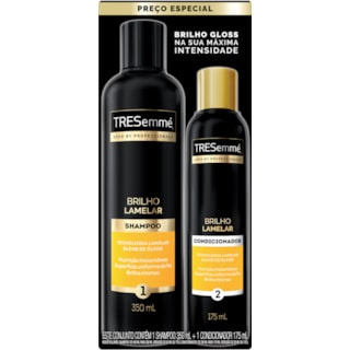 Shampoo Tresemmé 350ml + Condicionador Tresemmé 175ml Brilho Lamelar