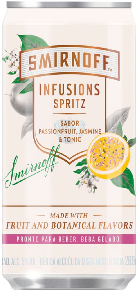 Smirnoff Infusions Spritz Maracujá e Jasmin 269ml - Destro