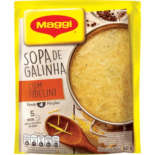 Sopa Maggi Galinha e Fidelini 60g