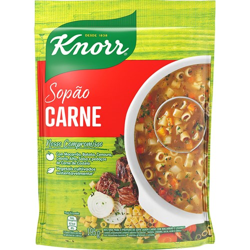 Sopão de Carne Knorr Mais Macarrão 194g