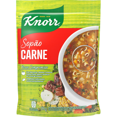 Sopão de Carne Knorr Mais Macarrão 194g