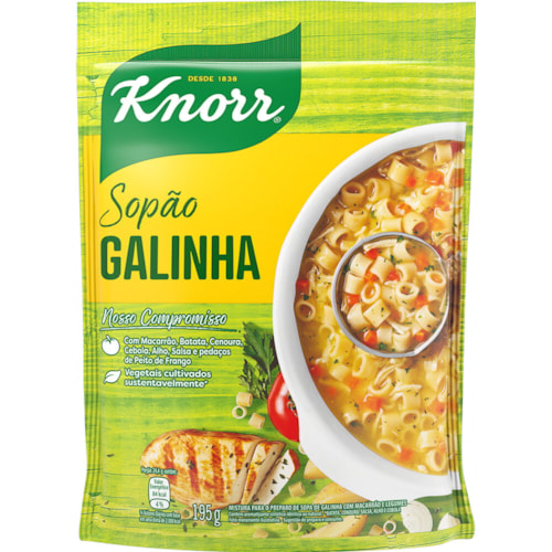 Sopão de Galinha Knorr Mais Macarrão 194g