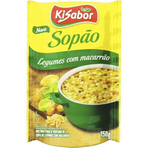 Sopão Kisabor De Legumes Com Macarrão 150g