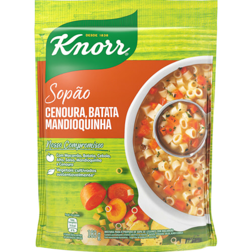 Sopão Knorr Batata, Cenoura e Mandioquinha Mais Macarrão 183g