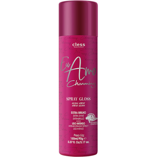 Spray Fixador Charming Gloss Eu Amo Liso Intenso 150ml