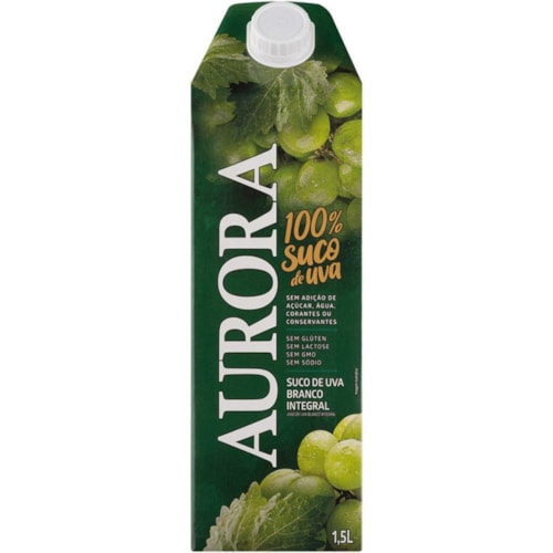 Suco de Uva Aurora Integral Branco 1,5L