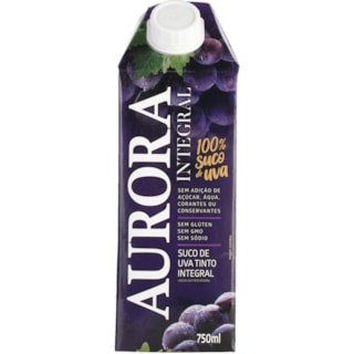 Suco de Uva Tinto Aurora Integral 750ml