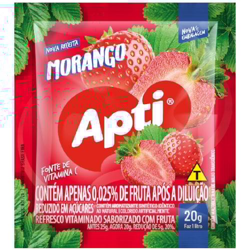 Suco em Pó Apti Morango 20g
