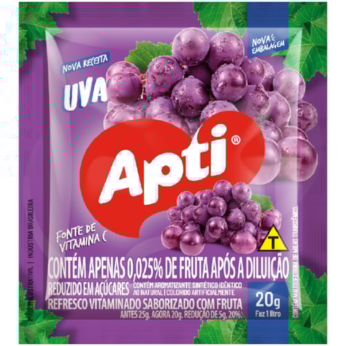 Suco em Pó Apti Uva 20g