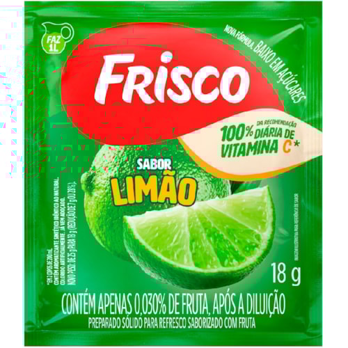 Suco em Pó Frisco Limão 18g