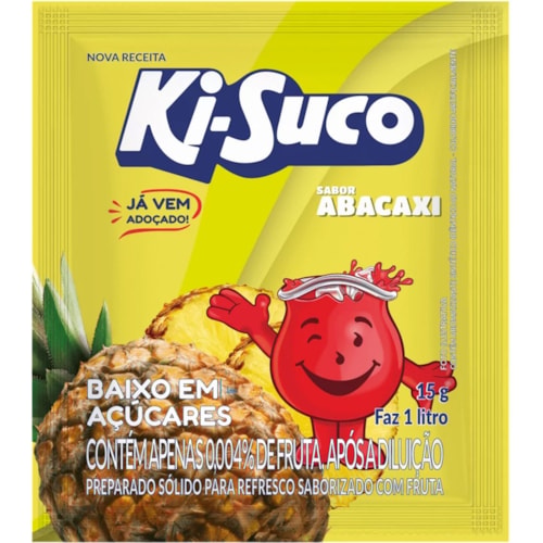 Suco em Pó Ki-Suco Sabor Abacaxi 15g