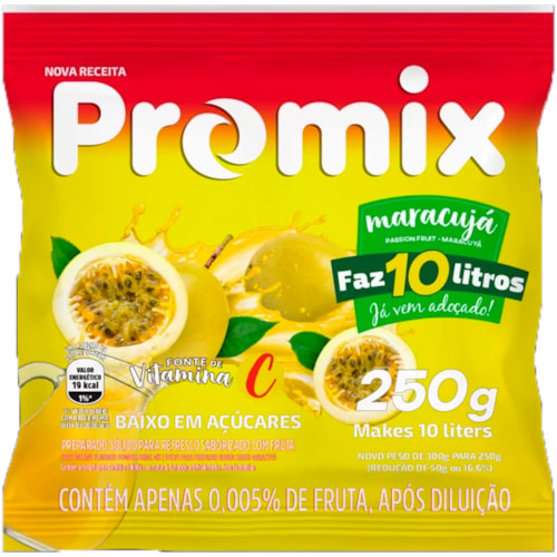 Suco em Pó Promix Maracujá 250g