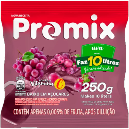 Suco em Pó Promix Uva 250g