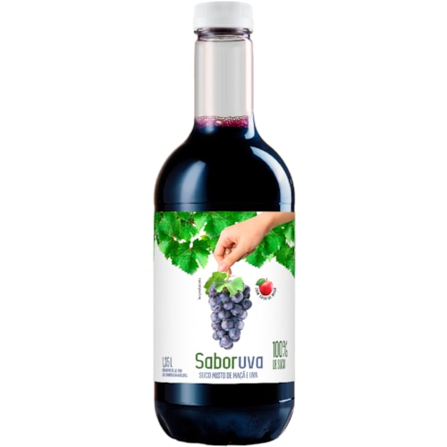 Suco Integral Saboruva Maçã e Uva 1,4L