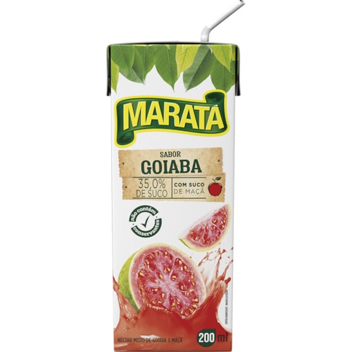 Suco Maratá Néctar Sabor Goiaba Tetrapack 1L