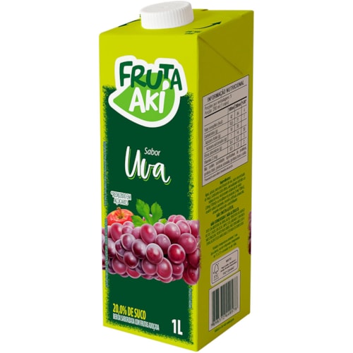 Suco Néctar Fruta Aki Uva 1L