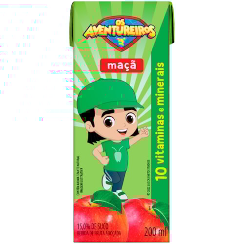 Suco Os Aventureiros Maçã 200ml