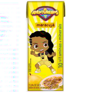Suco Os Aventureiros Maracujá 200ml