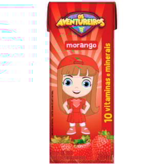 Suco Os Aventureiros Morango 200ml