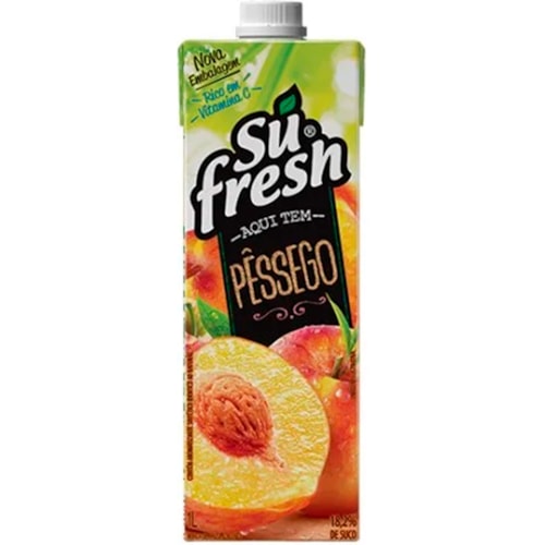 Suco Sufresh Sabor Pêssego Tetrapak 1L