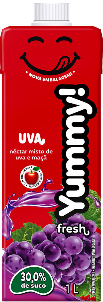 Suco Yummy Néctar Sabor Uva 1L - Destro