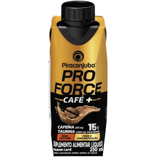 Suplemento Líquido Piracanjuba Whey Pro Force Sabor Café 250ml