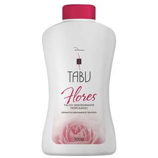 Talco Desodorante Tabu Flores 100g