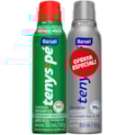 Talco Tenys Pé Jato Seco Canforado + Sem Perfume 2x150ml