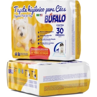 Tapete Higiênico Búfalo Para Pets 60x55cm 30Un