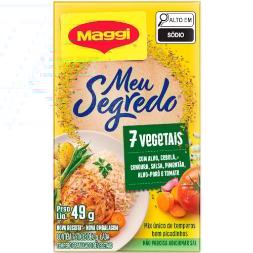 Tempero Maggi Meu Segredo 7 Vegetais 49g
