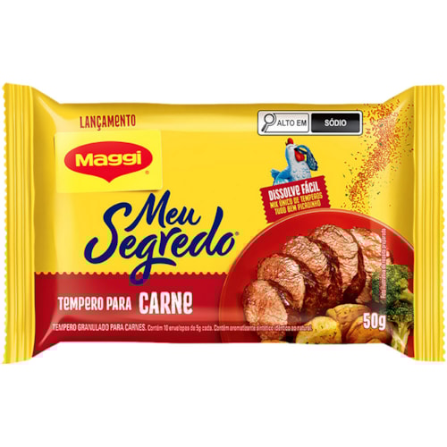 Tempero Maggi Meu Segredo Granulado Sabor Carne 50g
