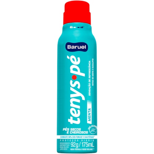 Tenys Pé Baruel Menta Fresh Jato Seco Aerossol 92g