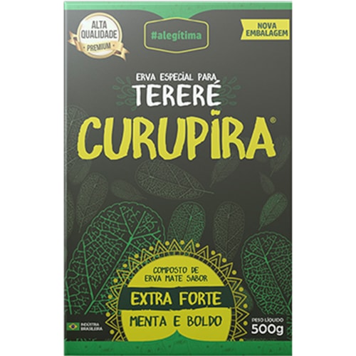 Tereré Erva malte Laranjeiras Curupira Extra Forte Menta e Boldo 500g