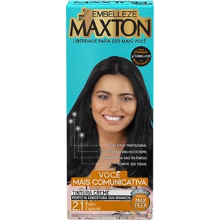Tinta Maxton para Cabelos Preto Especial 2.1