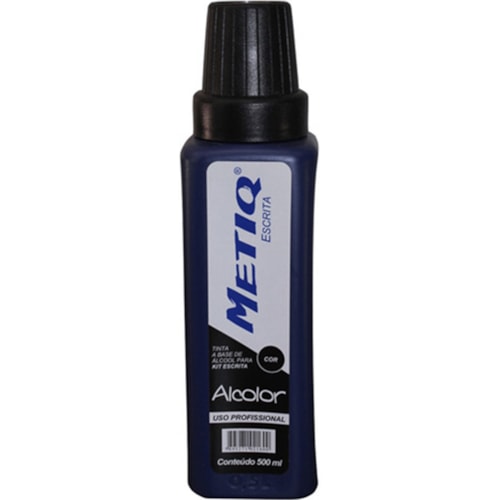 Tinta Metiq Alcolor Preta Para Cartaz 500ml