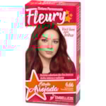 Tintura Fleury Louro Escuro Vermelho Intenso 6.66