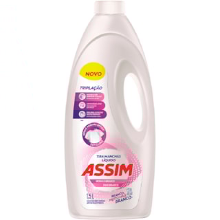 Tira Manchas Assim Roupas Brancas 1,5L