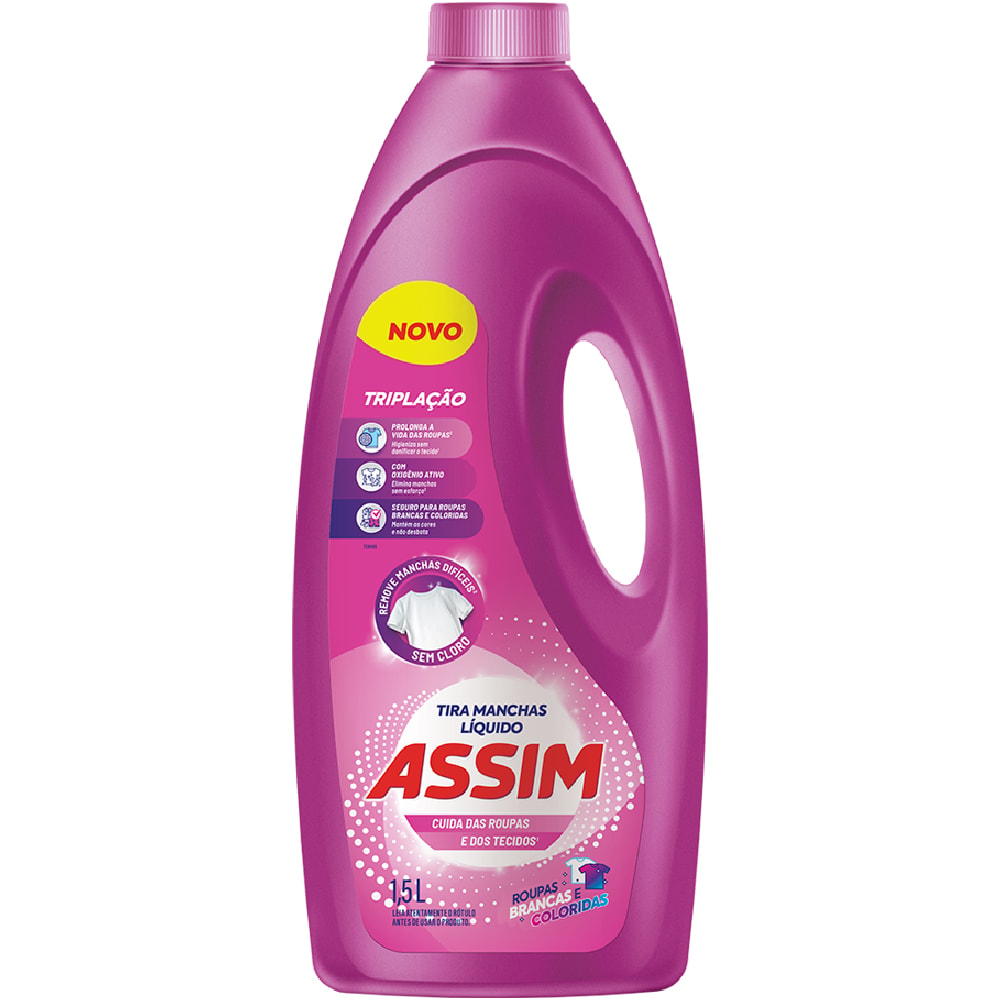 Tira Manchas Assim Roupas Coloridas 1,5L - Destro