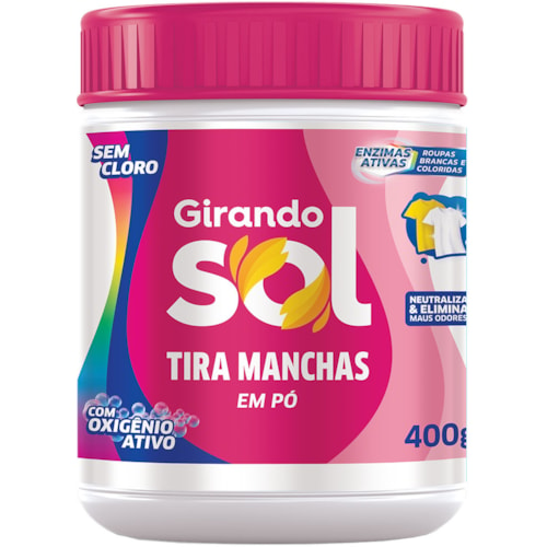 Tira Manchas Girando Sol Sem Cloro Pote 400g