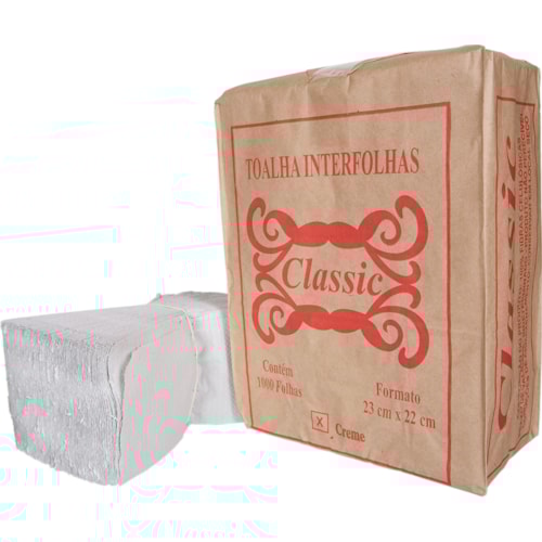 Toalha de Papel Interfolha Creme Classic 1000FL