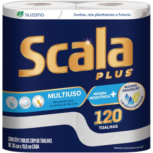Toalha de Papel Scala Plus 100 Folhas 2Un
