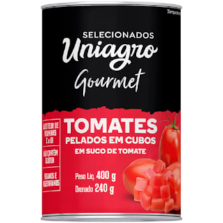 Tomate Pelado Uniagro Cubos 240g