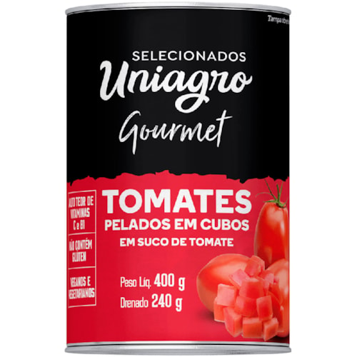 Tomate Pelado Uniagro Cubos 240g