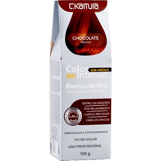 Tonalizante Capilar C.Kamura Color Intense Chocolate Marrom 100g