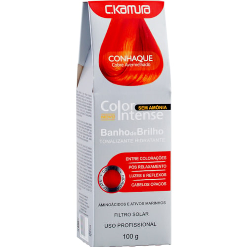 Tonalizante Capilar C.Kamura Color Intense Conhaque Avermelhado 100g